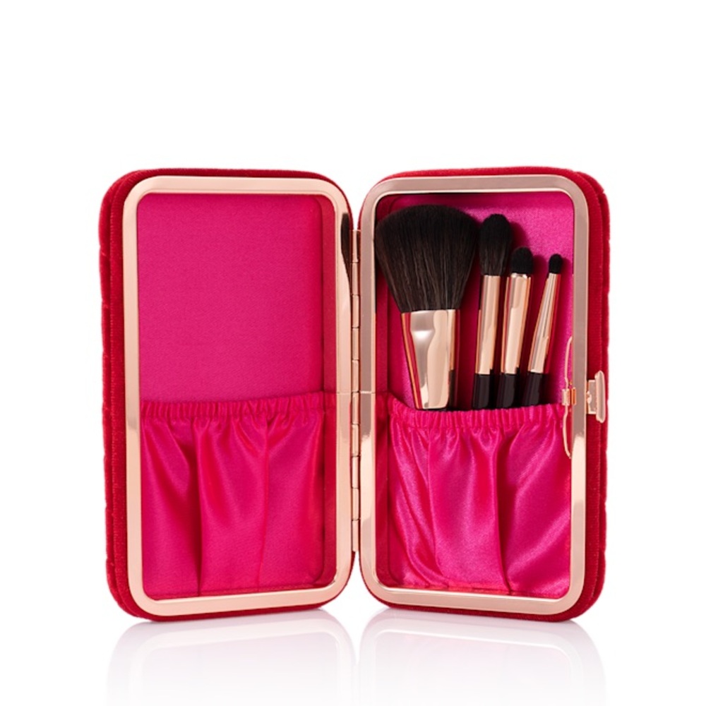 Charlotte Tilbury Red and Pink Makeup Brushes